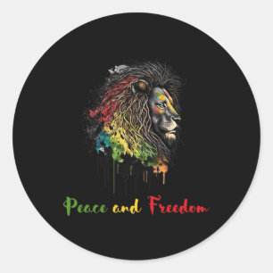 Adesivo Paz E Liberdade História Negra Patrimônio Africano