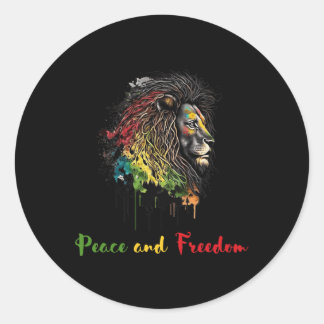 Adesivo Paz E Liberdade História Negra Patrimônio Africano