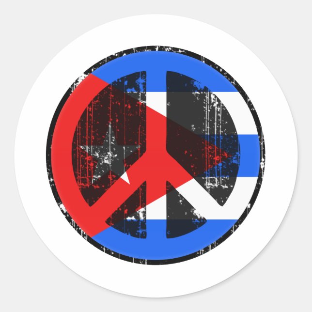 Adesivo Paz Em Cuba (Frente)