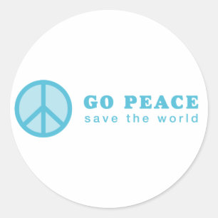 Adesivo Paz em Paz (Azul)