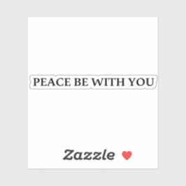 Adesivo Paz Esteja Com Você