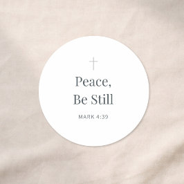 Adesivo Paz, Fique Quieto Escritura Cristã – Marcos 4:39