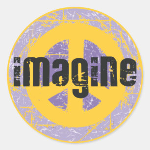 Adesivo Paz - imagine a paz