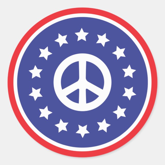 Adesivo Paz na América (Frente)