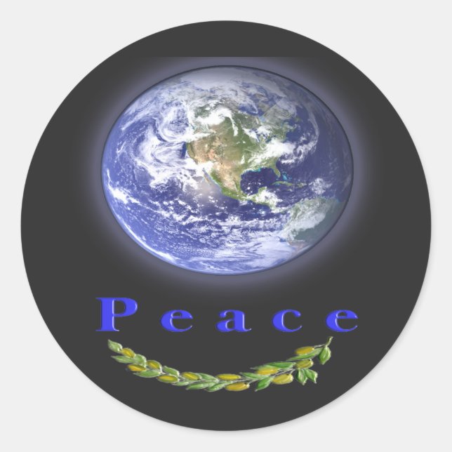 Adesivo Paz na Terra (Frente)