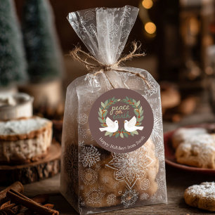 Adesivo Paz na Terra Dói Férias de Natal CLIENTES