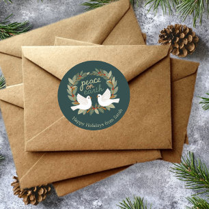 Adesivo Paz na Terra Dói Férias de Natal CLIENTES