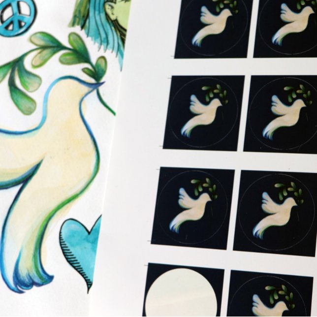 Adesivo Paz na Terra Dove da Esperança (Criador carregado)