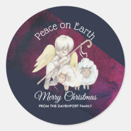 Adesivo Paz na Terra, Feliz Pastor de Natal