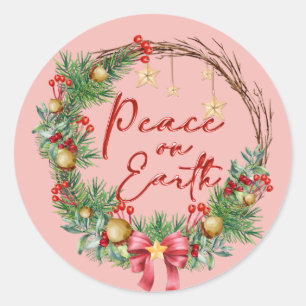 Adesivo Paz na Terra Foca do Envelope de Terra Natal