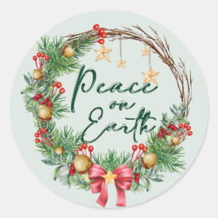 Adesivo Paz na Terra Foca do Envelope de Terra Natal
