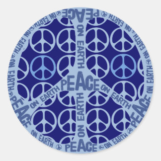 Adesivo Paz na Terra Paz Azul