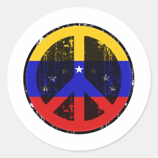 Adesivo Paz Na Venezuela (Frente)