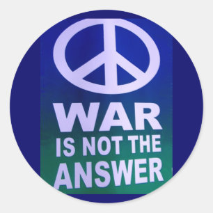 Adesivo Paz não é Guerra_ Sticker