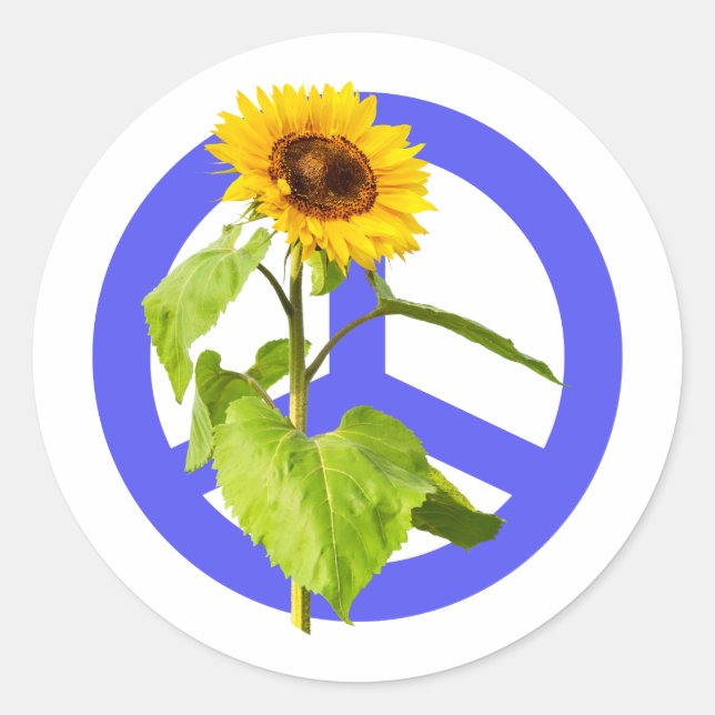 Adesivo Paz para a Ucrânia (Frente)