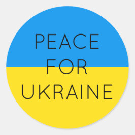 Adesivo Paz Para A Ucrânia Sinalizador Ucraniano Mínimo Si