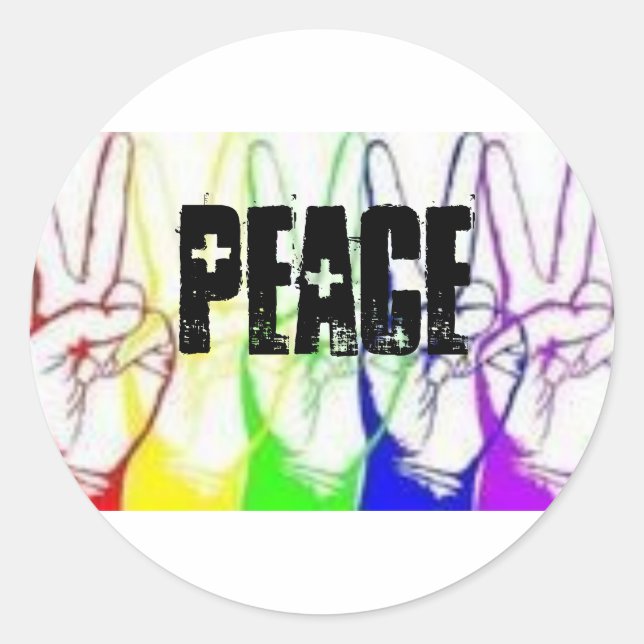 Adesivo paz, paz (Frente)