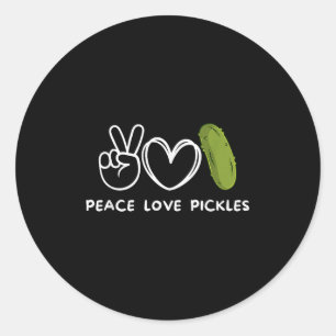 Adesivo Paz, Pickles Retro Pickles Lover Comida Lover