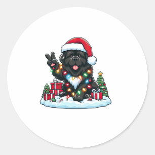 Adesivo Paz Terra Nova Cachorro Luzes de Natal Mulheres