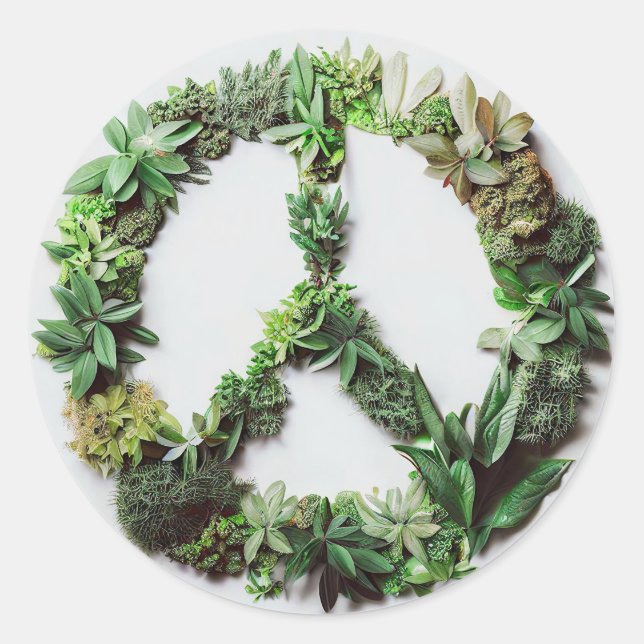 Adesivo Paz verde (Frente)