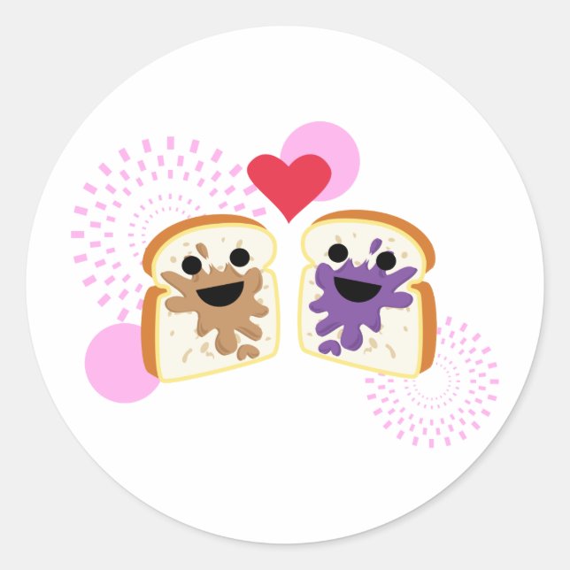 Adesivo PB& J Love (Frente)