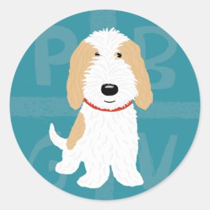 Adesivo PBGV Desenho Fofo
