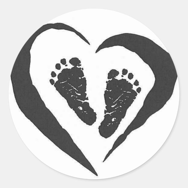 Adesivo Pé de Bebê (Frente)