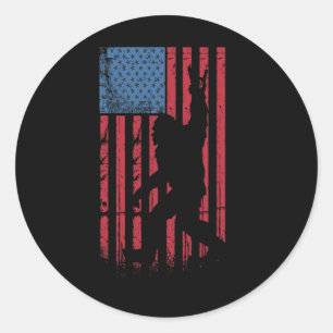 Adesivo Pé Grande 4 De Julho Funny Bigfoot American Usa Fl