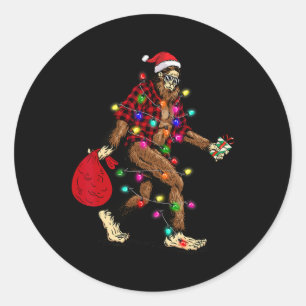 Adesivo Pé Grande Árvore de Natal Sasquatch Pajama