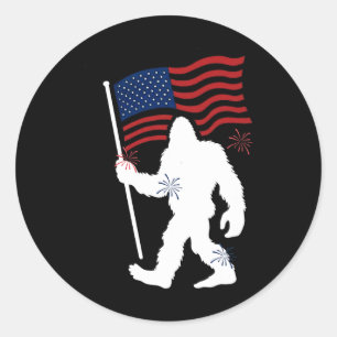 Adesivo Pé Grande Com Bandeira Americana Engraçado 4 De Ju