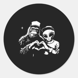 Adesivo Pé Grande E Alienígena Coração Mãos Namorados Engr