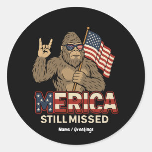 Adesivo Pé Grande "Merica Ainda Perdida" Patriota 4 de jul