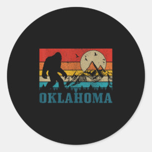 Adesivo Pé Grande Oklahoma Vintage Montanhas Hiking Acampa