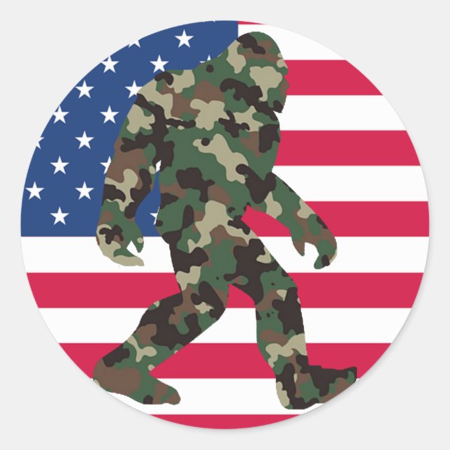 Adesivo Pé Grande Sasquatch Camo (Frente)