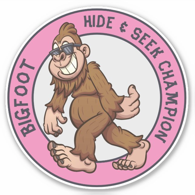Adesivo Pé Grande | Sasquatch (Editável) (Frente)
