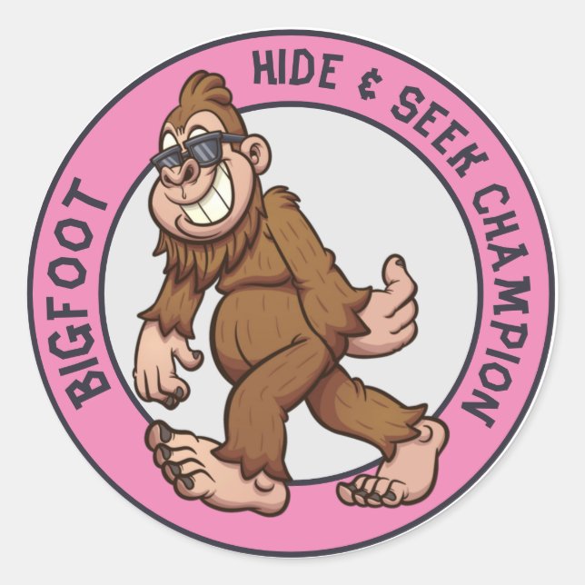 Adesivo Pé Grande | Sasquatch (Editável) (Frente)