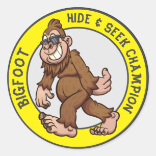 Adesivo Pé Grande Sasquatch (Editável)