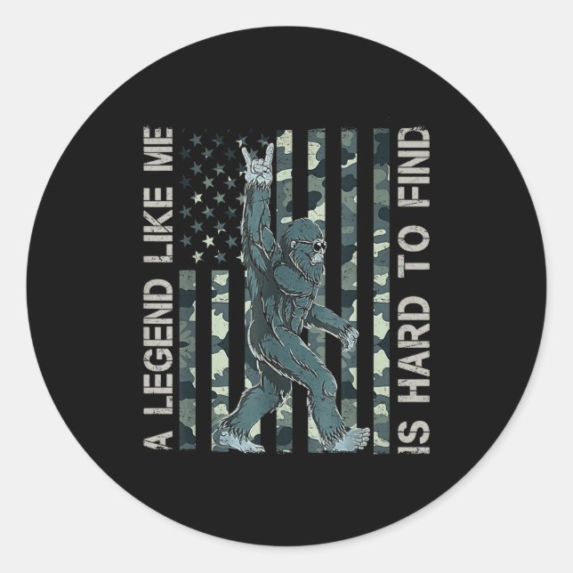 Adesivo Pé Grande Sasquatch Uma Lenda Como Eu É Difícil De (Frente)