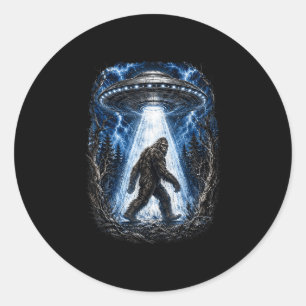 Adesivo Pé-grande ufo alienígena abdução engraçado sasquat
