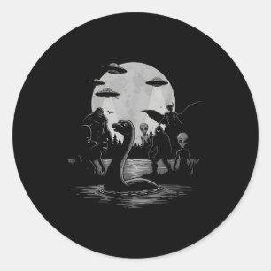 Adesivo Pé Grande Ufo Monstro do Lago Ness Mothman E Alien