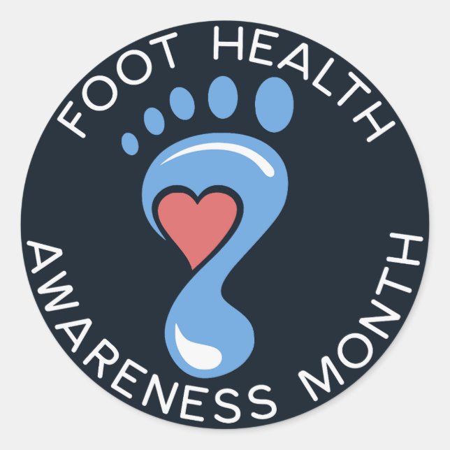Adesivo Pé Health Awarness Month Sticker (Frente)