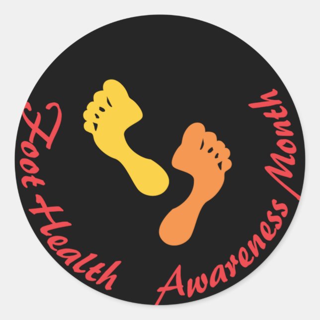 Adesivo Pé Health Awarness Month Sticker (Frente)