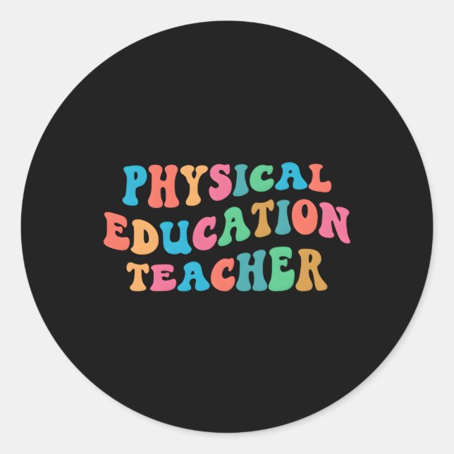 Adesivo Pe Physical Education Teacher Groove (Frente)