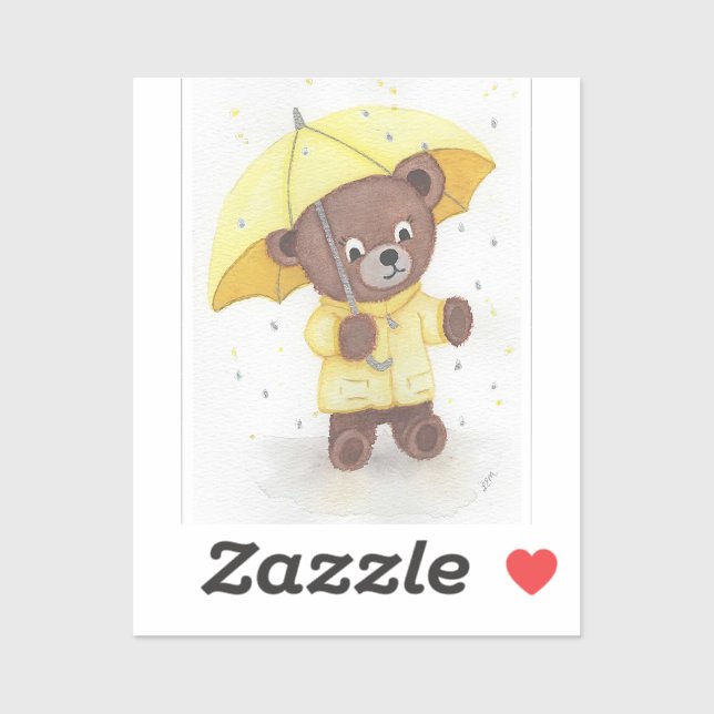 Adesivo Pé-urso na Chuva (Folha)