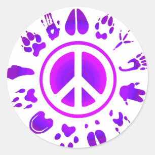 Adesivo peace2 peludo