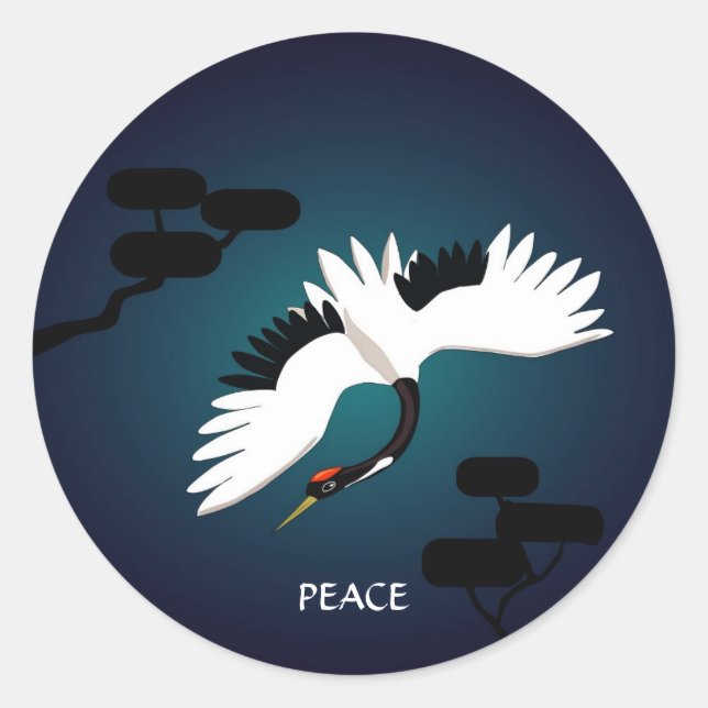 Adesivo Peace Crane (Frente)