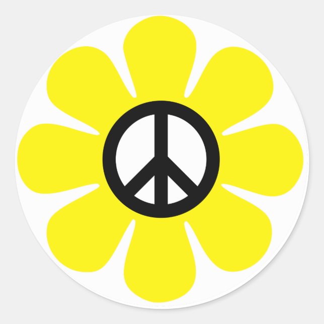 Adesivo Peace Daisy Sticker (Frente)