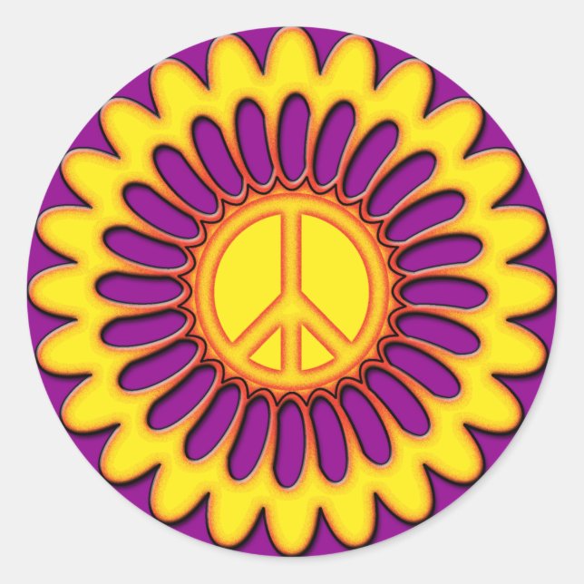 ADESIVO PEACE FLOWER (Frente)