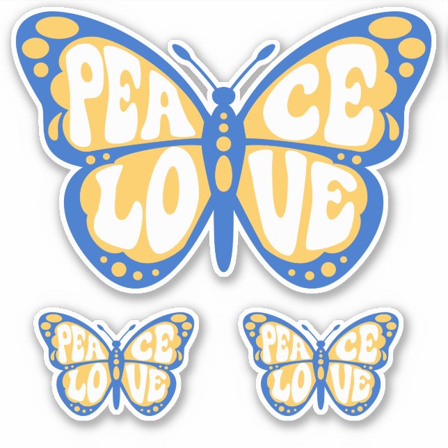 Adesivo Peace Heart Love I Stand With Ucrânia Button Class (Frente)