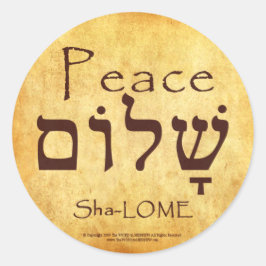 ADESIVO PEACE HEBREW STICKERS
